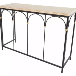 Kirklands Home Wood and Metal Arches Console Table Online