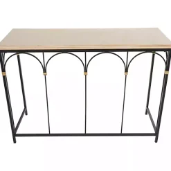Kirklands Home Wood and Metal Arches Console Table Online
