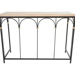 Kirklands Home Wood and Metal Arches Console Table Online