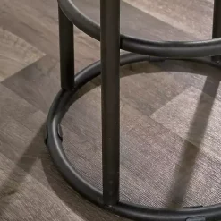 Kirklands Home Wood and Metal Kendall Barstool Brown Best