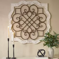 Kirklands Home Wood Isabelline Plaque White Sale