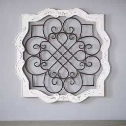Kirklands Home Wood Isabelline Plaque White Sale