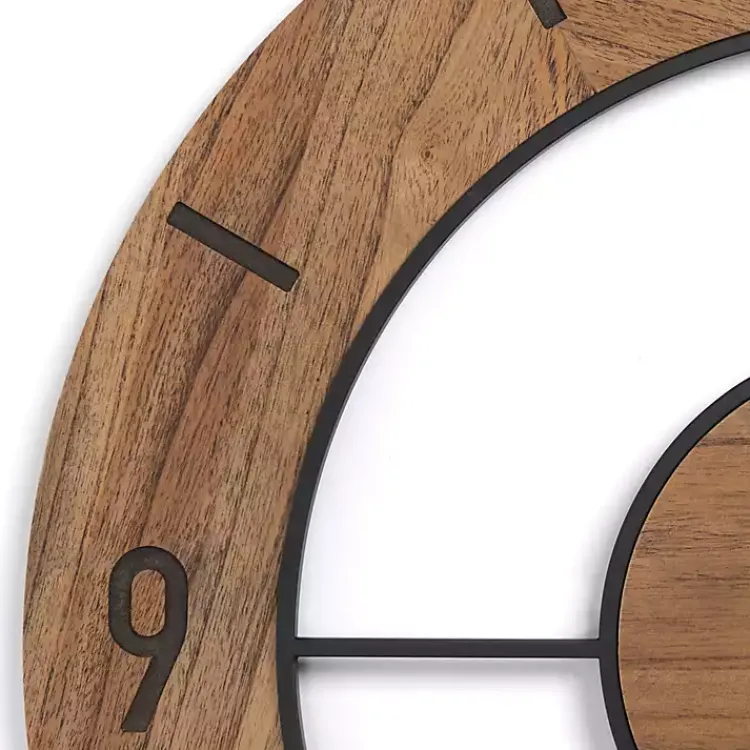 Kirklands Home Wood Open Face Wall Clock Best