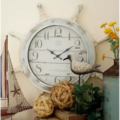 Kirklands Home Wood Ship Wheel Wall Clock Discount