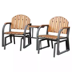 Kirklands Home Wood Slat Attached Frame 3-pc. Outdoor Chair Set Online