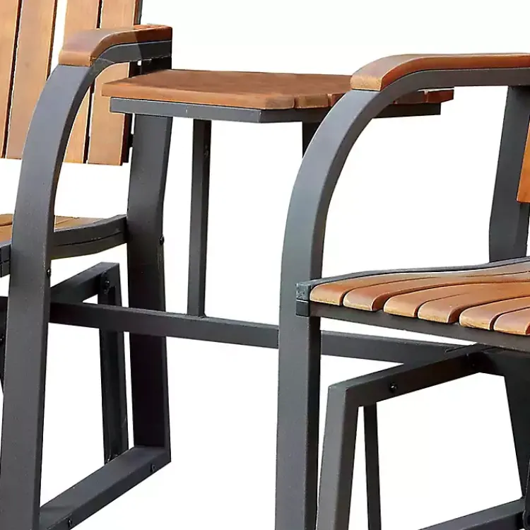 Kirklands Home Wood Slat Attached Frame 3-pc. Outdoor Chair Set Online