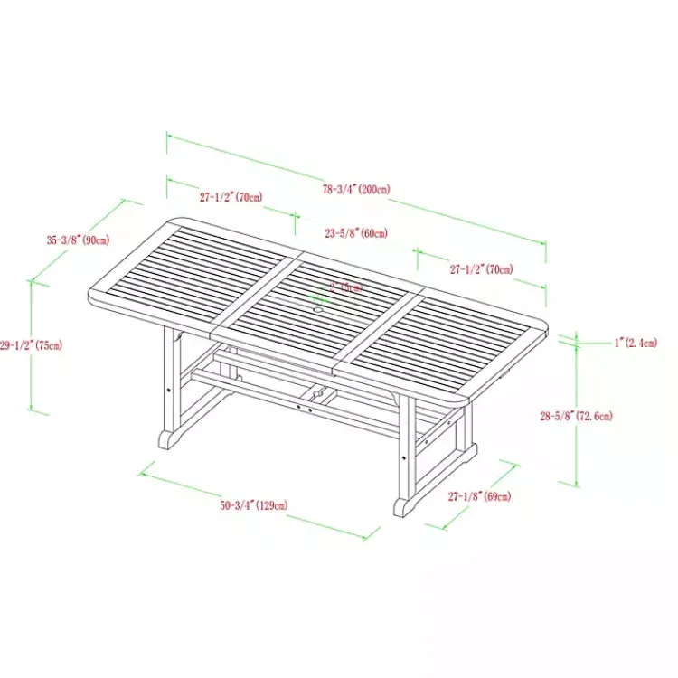 Kirklands Home Wood Slat Back 4-pc. Outdoor Dining Set Tan Outlet
