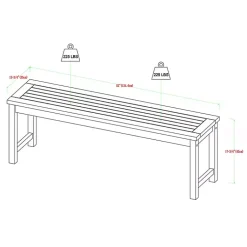 Kirklands Home Wood Slat Back 4-pc. Outdoor Dining Set Tan Outlet