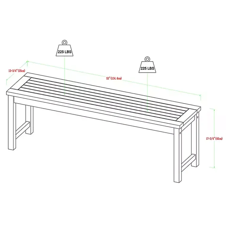 Kirklands Home Wood Slat Back 4-pc. Outdoor Dining Set Tan Outlet