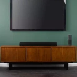 Kirklands Home Wooden 3-Door Media Cabinet Brown Clearance