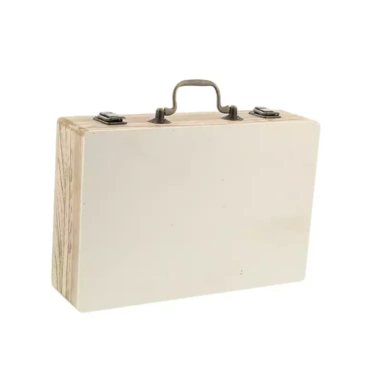 Decorative Accents>Kirklands Home Wooden Novelty Briefcase Clock
