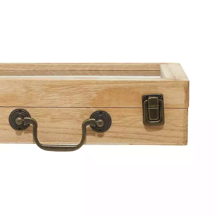 Decorative Accents>Kirklands Home Wooden Novelty Briefcase Clock