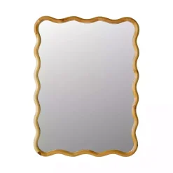 Kirklands Home Wooden Squiggle Wall Mirror Sale