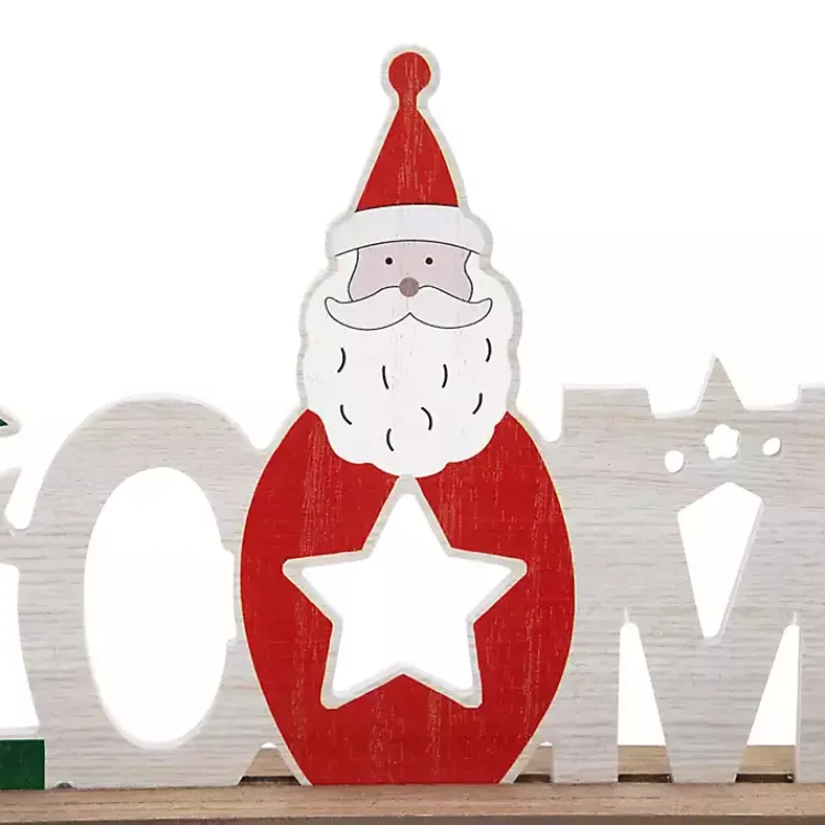 Christmas Decorations>Kirklands Home Wooden Welcome Christmas Tabletop Sign Multi
