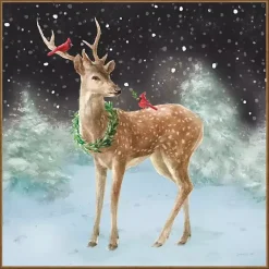 Christmas Art & Wall Decor>Kirklands Home Woodland Celebration Framed Canvas Art Print