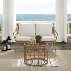 Kirklands Home Woven Loop Rattan 2-pc. Outdoor Loveseat Set Online