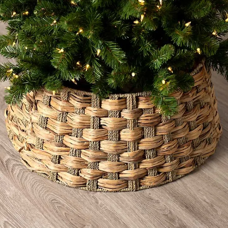 Christmas Tree Skirts & Collars>Kirklands Home Woven Seagrass Christmas Tree Collar, 28in. Tan