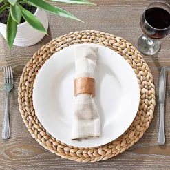 Kirklands Home Woven Seagrass Round Placemat Tan Best