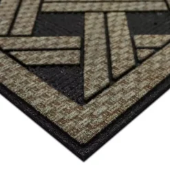 Kirklands Home Woven Wicker Pattern Doormat Clearance