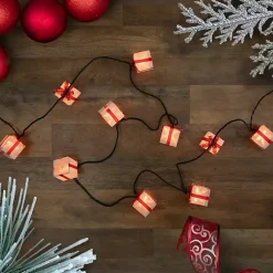 Christmas Tree Decorations>Kirklands Home Wrapped Christmas Gifts 10-pc. String Lights