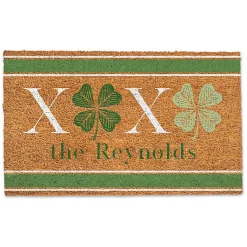 Kirklands Home XOXO Clover Personalized Coir Doomat
