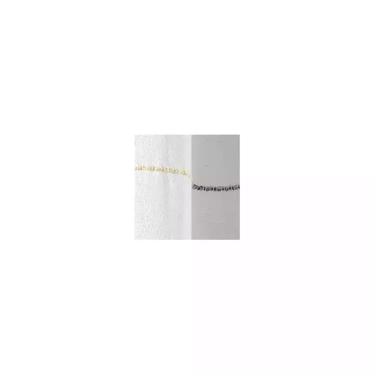 Kirklands Home Yellow and Gray Ombre Stripe Shower Curtain Clearance