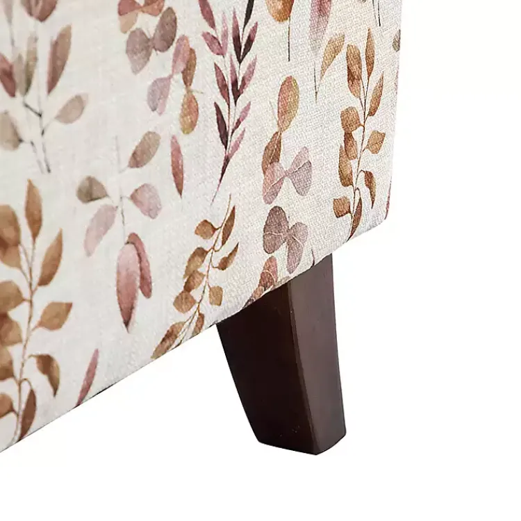 Kirklands Home Yellow and Orange Leaf Upholstered Accent Chair Discount