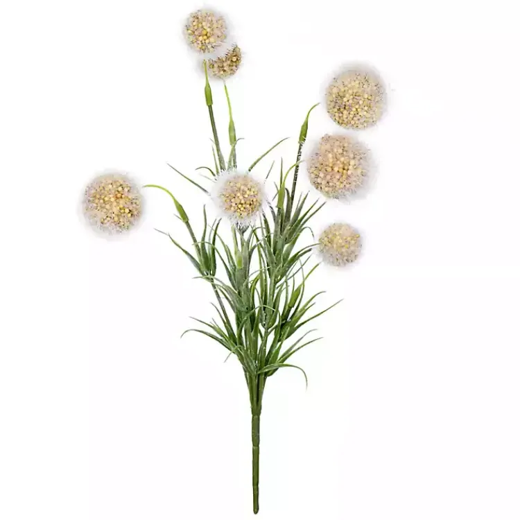 Stems & Bouquets>Kirklands Home Yellow Floral Pom-Pom Bundles, Set of 6