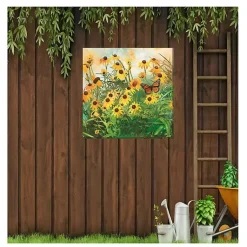 Kirklands Home Yellow Flowers Outdoor Canvas Art Print Online