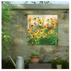 Kirklands Home Yellow Flowers Outdoor Canvas Art Print Online