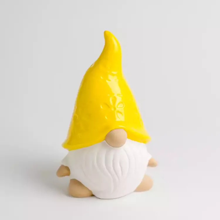 Kirklands Home Yellow Gnome Outdoor Statue Sale