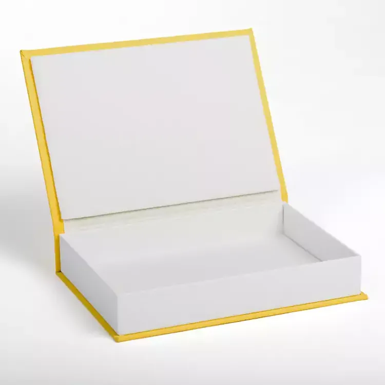 Baskets & Boxes>Kirklands Home Ibiza Book Box Yellow
