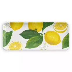 Kirklands Home Lemon Melamine Serving Tray Yellow Best