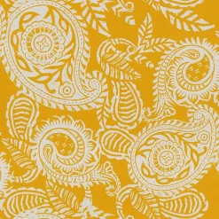 Kirklands Home Yellow Paisley Outdoor Settee Cushion Hot