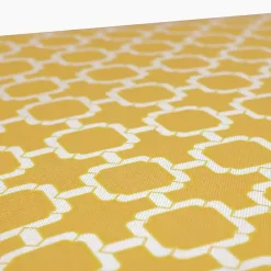 Kirklands Home Pattern Outdoor Chaise Cushion Yellow Discount