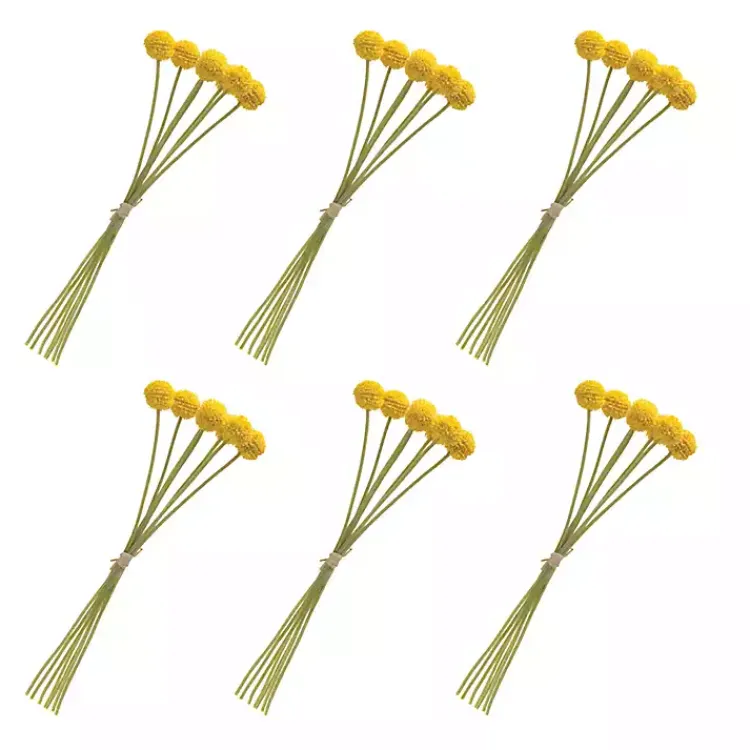 Stems & Bouquets>Kirklands Home Pod Sprays, Set of 6 Yellow