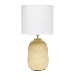 Kirklands Home Purled Ceramic Table Lamp Yellow Online