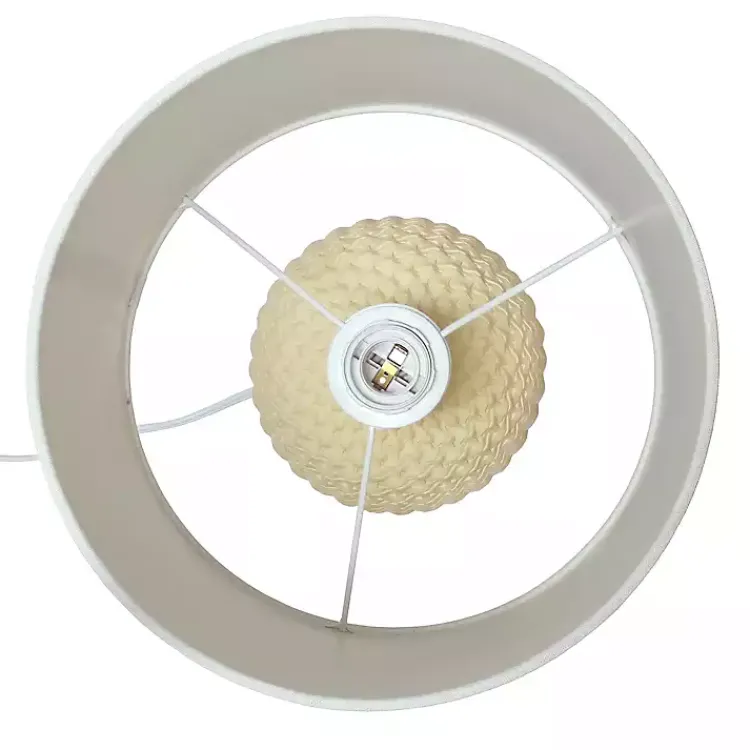 Kirklands Home Purled Ceramic Table Lamp Yellow Online