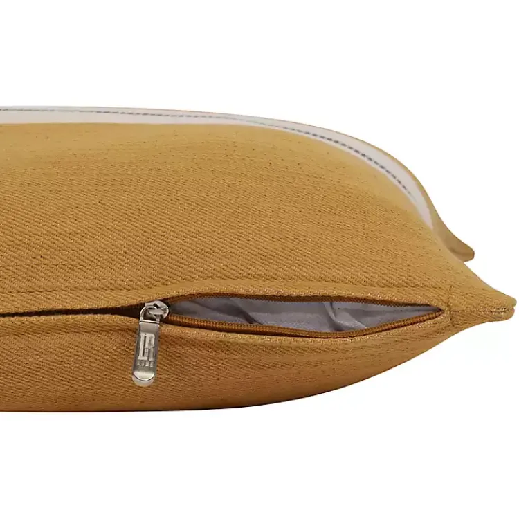 Pillows>Kirklands Home Single Stripe Pillow Yellow