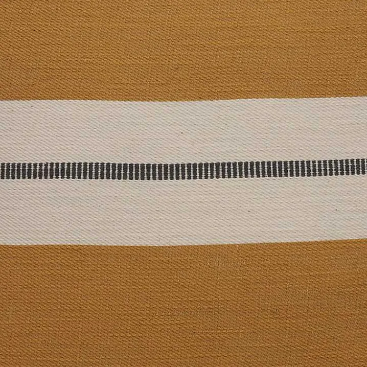 Pillows>Kirklands Home Single Stripe Pillow Yellow