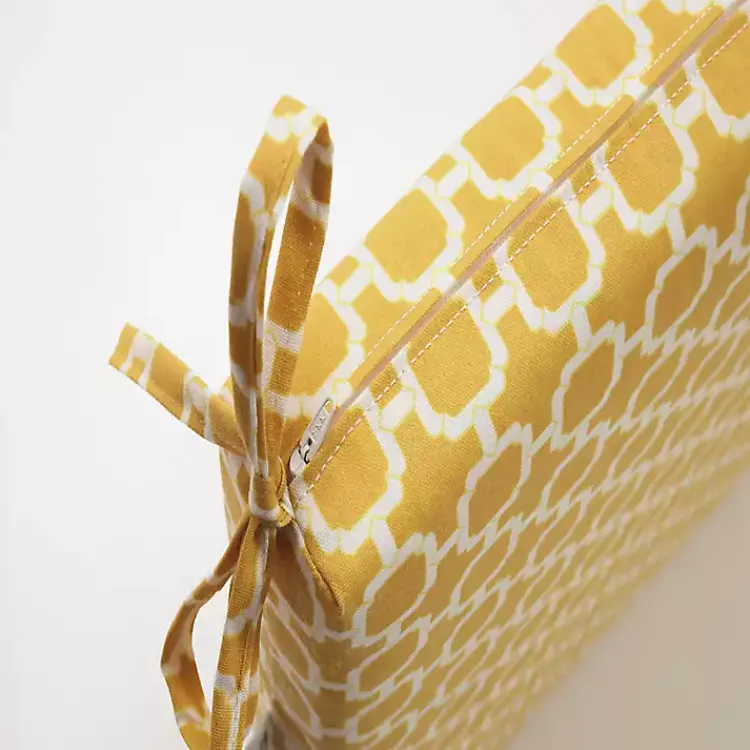 Kirklands Home Square Outdoor Seat Cushions, Set of 2 Yellow Best