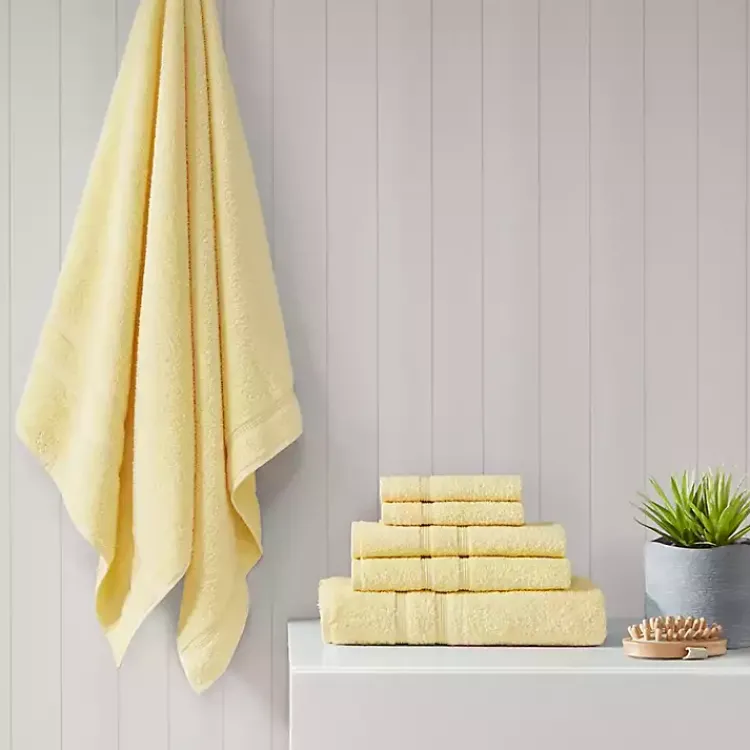 Kirklands Home Turkish Cotton 6-pc. Towel Set Yellow Hot