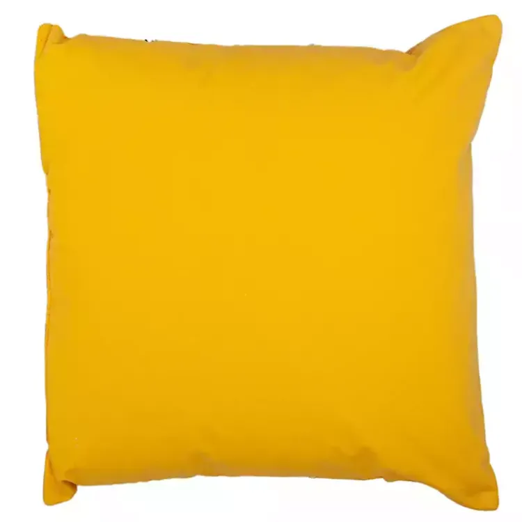 Pillows>Kirklands Home Woven Lines Pillow Yellow