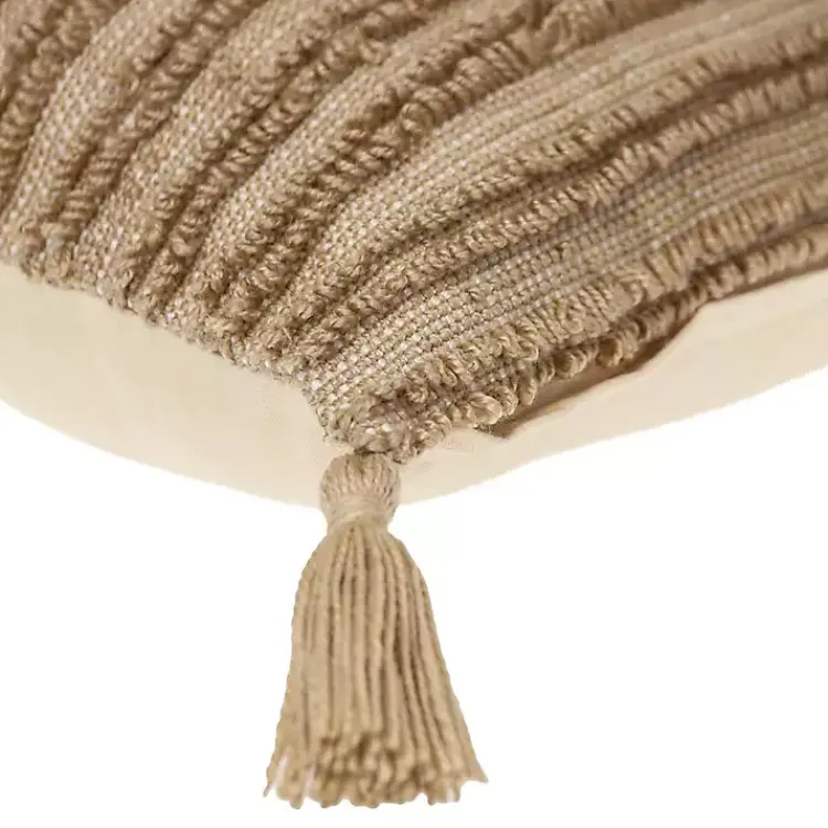 Pillows>Kirklands Home Woven Stripes Lumbar Pillow Yellow