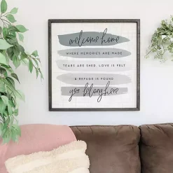 Kirklands Home You Belong Here Wall Plaque Gray Sale