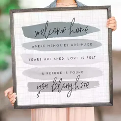 Kirklands Home You Belong Here Wall Plaque Gray Sale