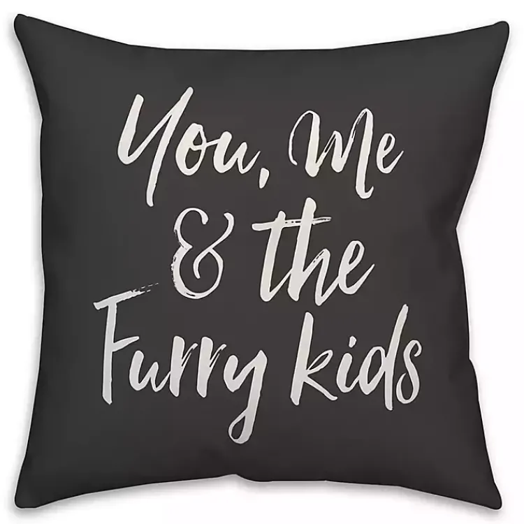 Pillows>Kirklands Home You, Me and the Furry Kids Polka Dot Pillow