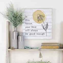 Kirklands Home Your Best Will Always Be Good Enough Wall Plaque New