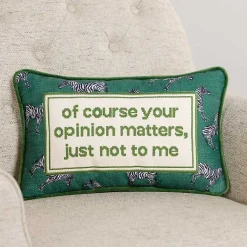 Pillows>Kirklands Home Your Opinion Zebra Lumbar Pillow