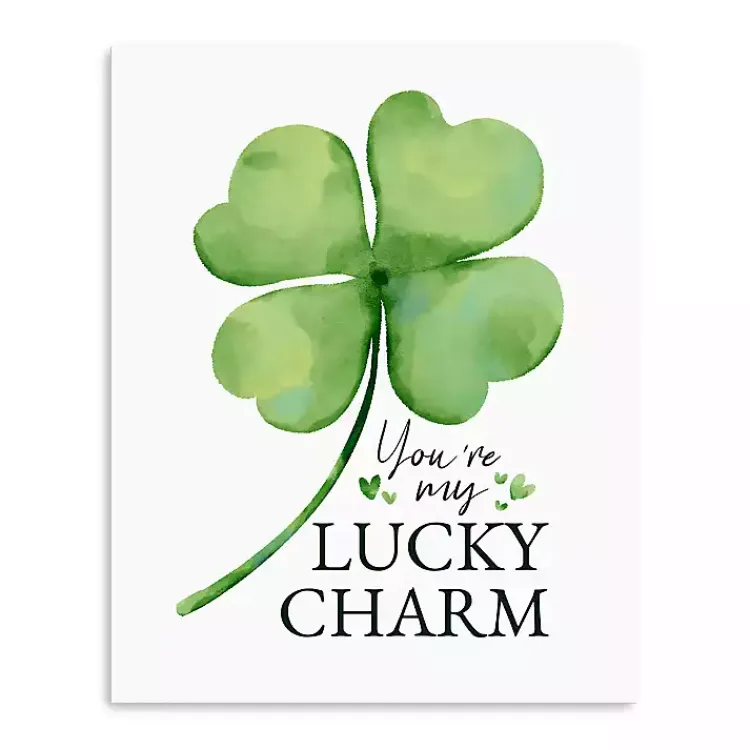 St Patricks Day Decorations>Kirklands Home You're My Lucky Charm Canvas Art Print